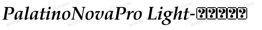 PalatinoNovaPro Light字体转换